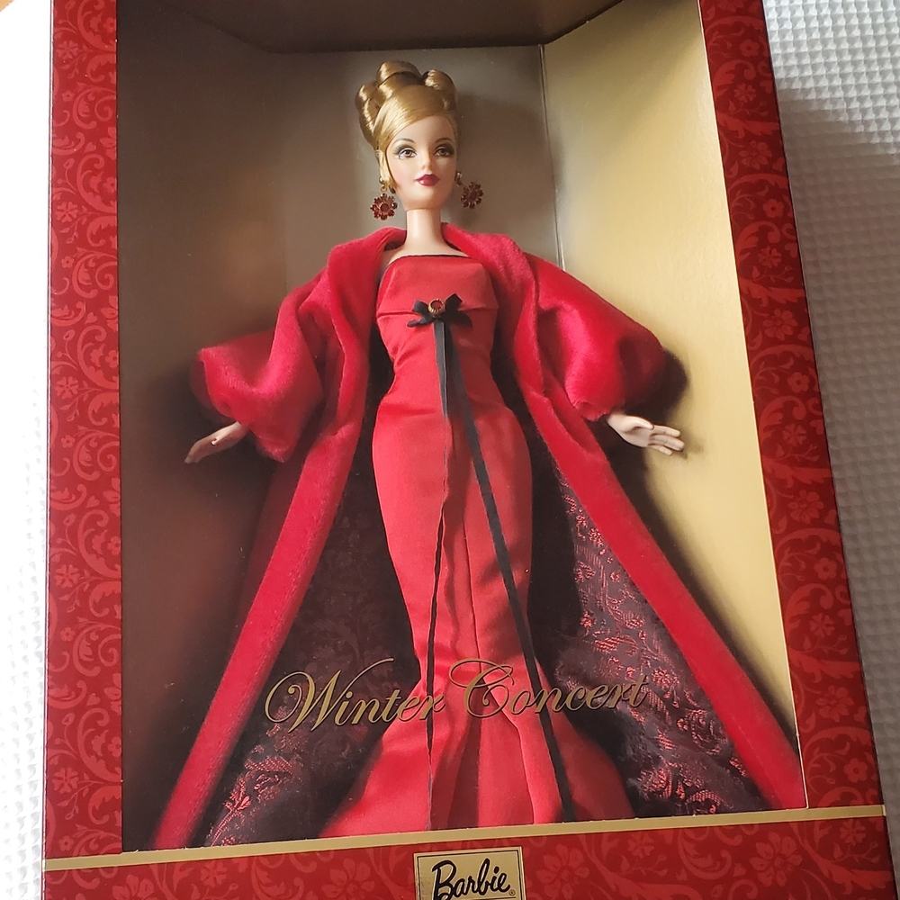 Barbie Winter Concert Doll in Luxurious Red Ensemble
